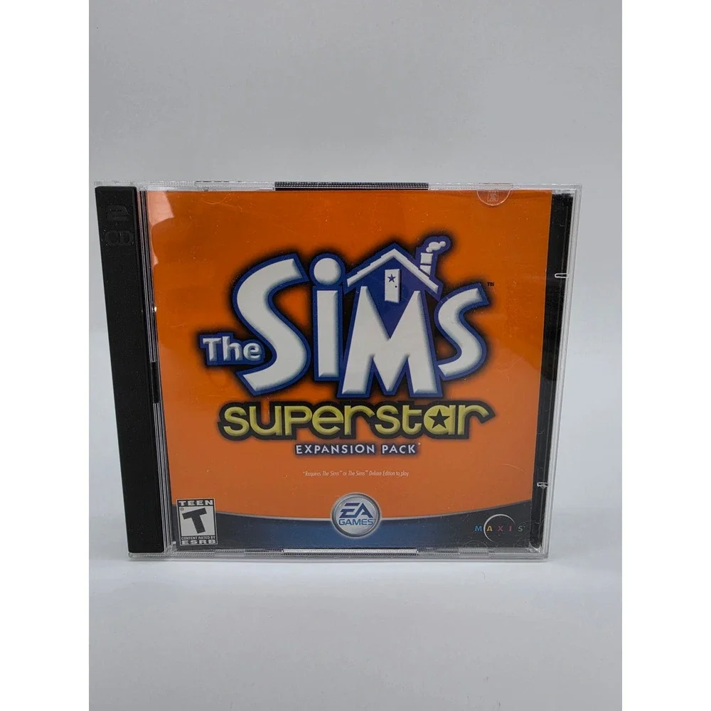 The Sims Superstar Expansion Pack PC 2003 EA Games Maxis 2-Disc Jewel Case